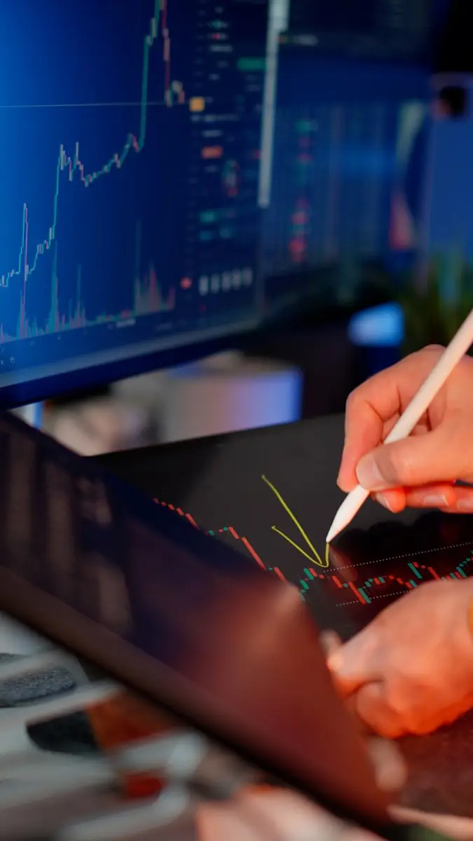 Analyzing stock charts with a stylus